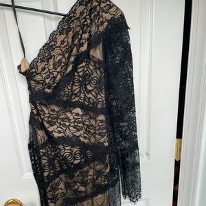 Bebe Black Lace Dress. Medium